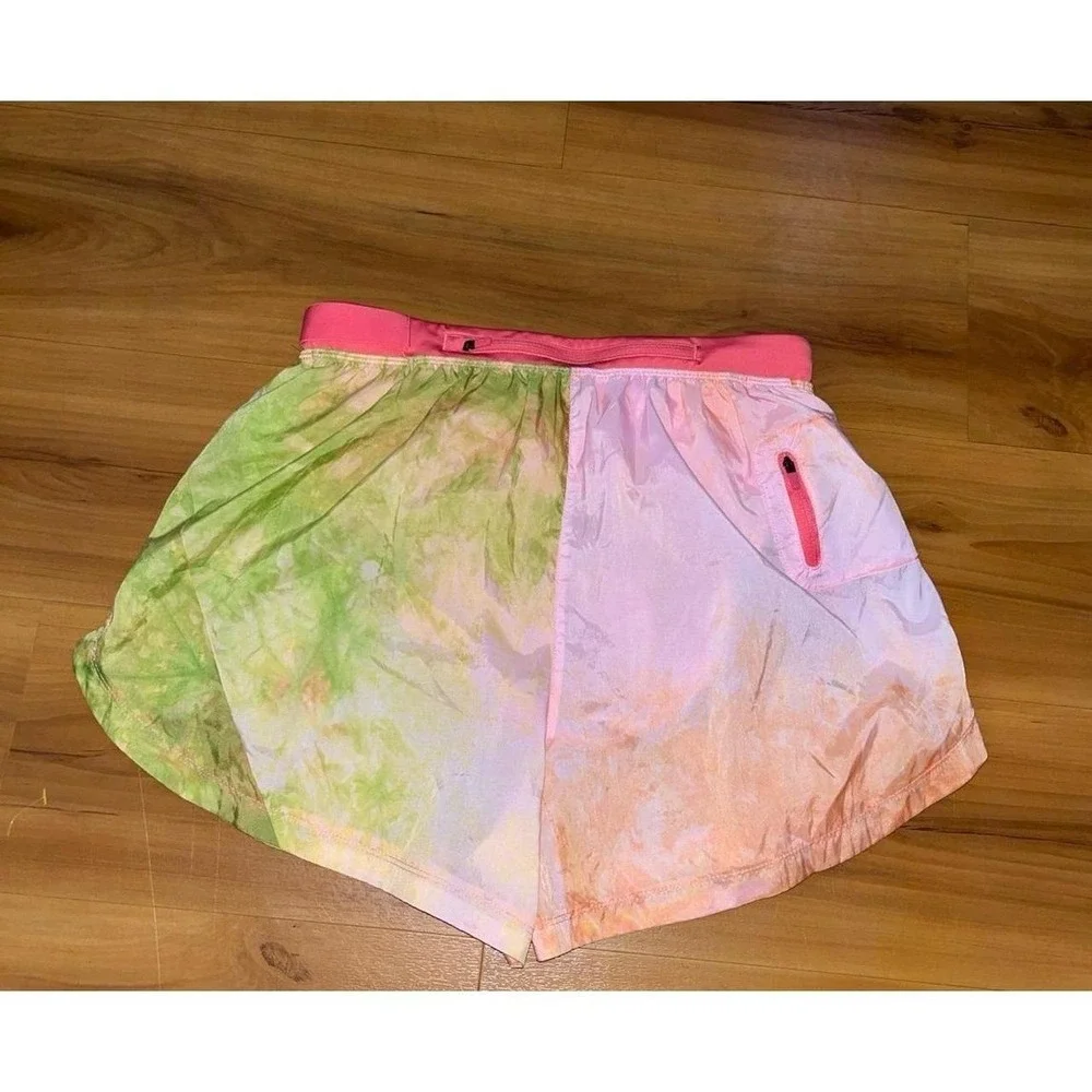 Womens Nike Dri-FIT Trail Repel Colorful Tie Dye Drawstrin Running Shorts